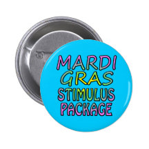 MARDI GRAS PINBACK BUTTON