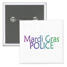 Mardi Gras Police Button