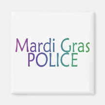 Mardi Gras Police Magnet