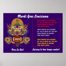 Mardi Gras Poster 60"x 40"Customize View Notes