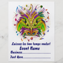 Mardi Gras Queen 8.5" x 11" View Notes Please Custom Flyer