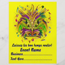 Mardi Gras Queen 8.5" x 11" View Notes Please Flyer Design