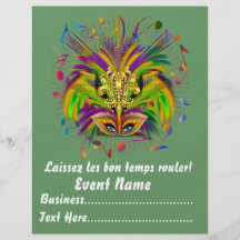 Mardi Gras Queen 8.5" x 11" View Notes Please Flyers