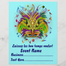 Mardi Gras Queen 8.5" x 11" View Notes Please Flyer Design