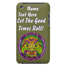 Mardi Gras Queen Style 2 View Notes Plse iPod Case-Mate Cases