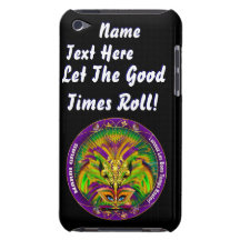 Mardi Gras Queen Style 2 View Notes Plse iPod Case-Mate Cases