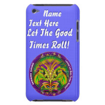Mardi Gras Queen Style 2 View Notes Plse iPod Case-Mate Cases