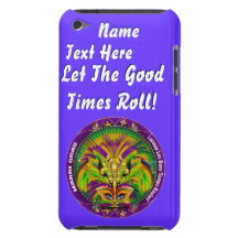 Mardi Gras Queen Style 2 View Notes Plse iPod Case-Mate Cases