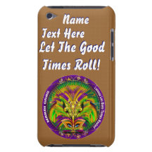 Mardi Gras Queen Style 2 View Notes Plse iPod Case-Mate Case