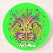 Mardi Gras Queen Style 3 View Notes Plse Beverage Coaster