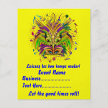 Mardi Gras Queen Style 3 View Notes Plse Personalized Flyer
