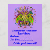 Mardi Gras Queen Style 3 View Notes Plse Flyer Design