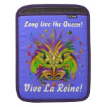 Mardi Gras Queen Style 3 View Notes Plse iPad Sleeve