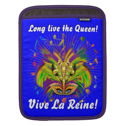 Mardi Gras Queen Style 3 View Notes Plse Sleeves For iPads