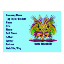 Mardi Gras Queen View Notes Please Business Cards
