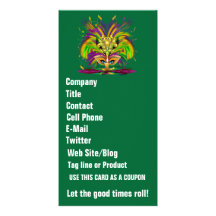 Mardi Gras Queen View Notes Please Personalized Photo Card