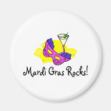 Mardi Gras Rocks 2 Refrigerator Magnet