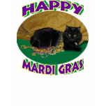 Mardi Gras Star Cat t-shirts