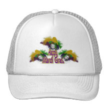 Mardi Gras Trio Mesh Hats