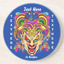 Mardi Gras View large in design Please View Notes Beverage Coasters