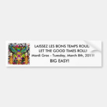Mardi Gras Witch Doctor-Skull V-3-T Bumper Sticker