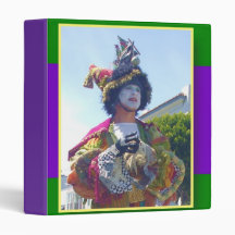 Mardis Gras Clown binder