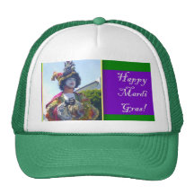 Mardis Gras Clown Trucker Hat