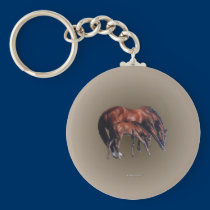 mare_foal_rnd_ornament keychains