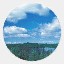 Marécages de Kenai Adhésif Rond