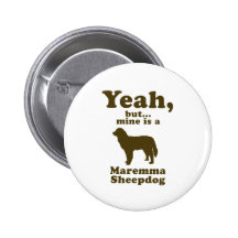 Maremma Sheepdog Pinback Button