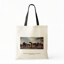 Mares And Foals Anxious Before An Impending Storm Bags