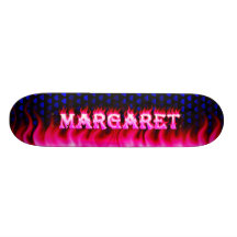 Margaret pink fire Skatersollie skateboard.