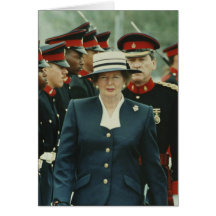 Margaret Thatcher - Military Review Greeting Card