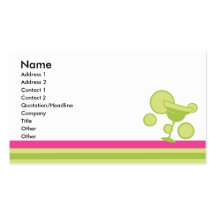 Margarita and Stripes Business Cards