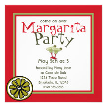Margarita Party Personalized Invite