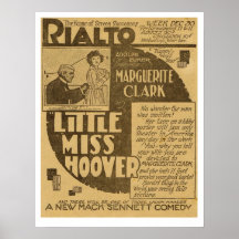 Marguerite Clark Little Miss Hoover newspaper ad Posters