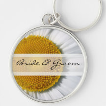 Marguerite élégante épousant Keychain Porte-clef