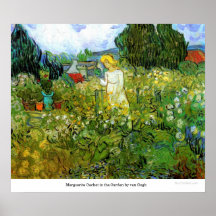 Marguerite Gachet in the Garden by van Gogh Print