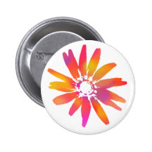 Marguerite psychédélique pin's