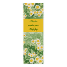 Marguerites de camomilles 1" x 3" mini marqueur de carte de visite