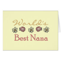 Marguerites et mondes meilleure Nana de roses Cartes De Vœux