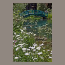 Marguerites et pont, grands jardins de ressorts affiches