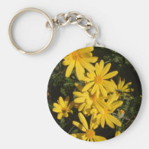 Marguerites jaunes porte-clé