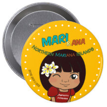 Mari - Chamorro Princess Pin Button