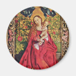 Maria In The Rose Grove By Schongauer Martin (Best Refrigerator Magnets
