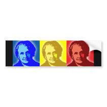 Maria Montessori Pop-Art Bumper Sticker