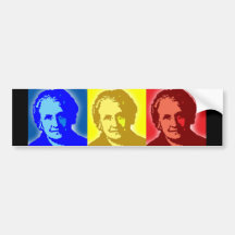 Maria Montessori Pop-Art Bumper Sticker