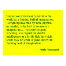 Maria Montessori Quote No. 4 Post Card