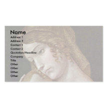 Maria With The Sleeping Child By Andrea Mantegna Business Card Templates