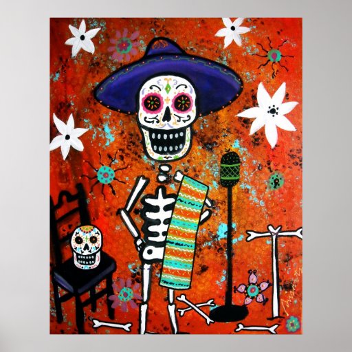 MARIACHI DIA DE LOS MUERTOS POSTERS